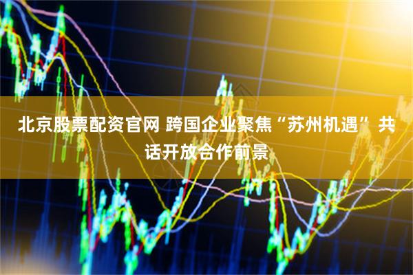 北京股票配资官网 跨国企业聚焦“苏州机遇” 共话开放合作前景